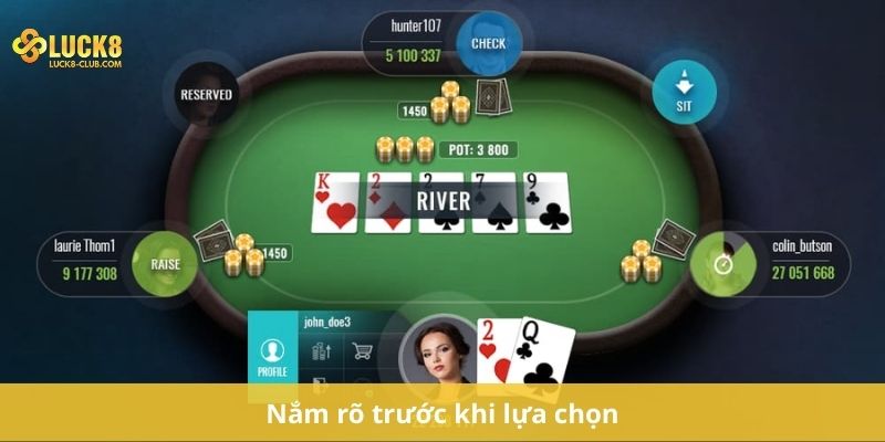 Nắm rõ trước khi lựa chọn