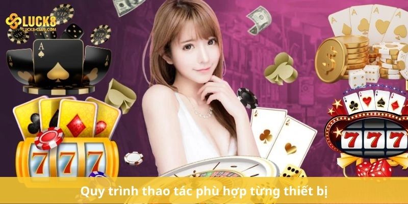 Quy trình thao tác phù hợp từng thiết bị