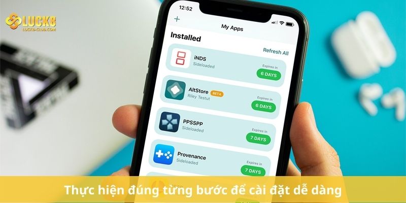 Thực hiện đúng từng bước để cài đặt dễ dàng